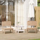 Set 2 Scaune Gradina Gossi, Lemn Masiv Pin 60x52.5x72 cm, Exterior, Rustic, Greutate Maxima 110kg/scaun