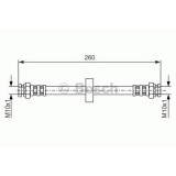 Conducta / cablu frana FIAT ALBEA (172) (2007 - 2016) BOSCH 1 987 476 092