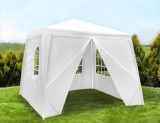 Cumpara ieftin Pavilion Gradina 3x3m Alb cu 4 Pereti Laterali Ferestre, Iso, Evenimente, Impermeabil