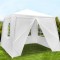 Pavilion de gradina,curte,evenimente 3x3m cu 4 pereti laterali cu ferestre - Alb