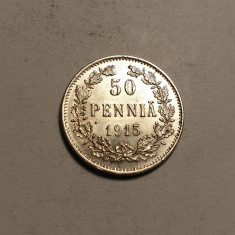 Finlanda 50 Pennia 1915 UNC