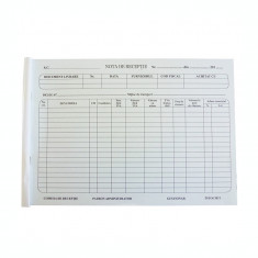 Nota de receptie autocopiativa, format A4, orientare vedere, 100 file