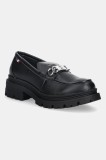 U.S. Polo Assn. mocasini ALICYA007 culoarea negru, cu toc plat, ALICYA007W/EY1