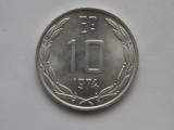 10 ESCUDOS 1974 CHILE-UNC