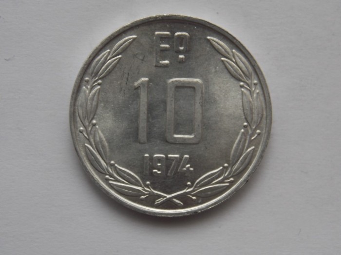 10 ESCUDOS 1974 CHILE-UNC