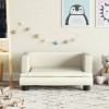 VidaXL Canapea pentru copii, crem, 60x40x30 cm, piele ecologică