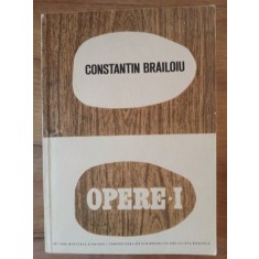Opere vol 1- Constantin Brailoiu