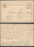 Switzerland 1875 postcard postal stationery Basel Langnau DB.395