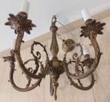 Elegant candelabru din bronz &icirc;n stilul francez Empire cu 4 brațe