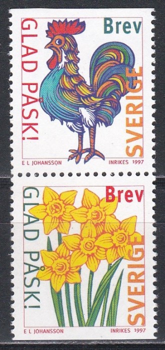 Suedia 1997 - Paște fericit, MNH