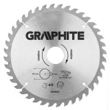 Disc circular 180 x 30 mm, 40 dinti GRAPHITE 55H604 HardWork ToolsRange