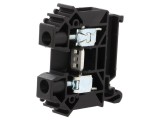 Terminal &Icirc;mbinare Șine 0.5-16mm2 1 Pista 2 Borne Negru TS35