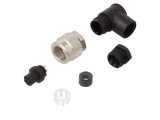 Conector M9 mamă IP67, 5 pini
