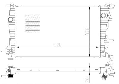 NRF 550004 Radiator, racire motor foto