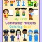 My First Community Helpers Coloring Book: 32 Simple Illustrations for Toddlers