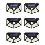Lumini solare de exterior, OEM, set de 6 piese, senzor de miscare, energie solara reincarcabila, iluminat stradal cu economie de energie, iluminare de