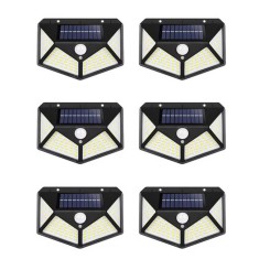 Lumini solare de exterior, OEM, set de 6 piese, senzor de miscare, energie solara reincarcabila, iluminat stradal cu economie de energie, iluminare de