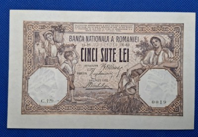 500 lei 1919, seria C.129 0019, stare excelentă foto