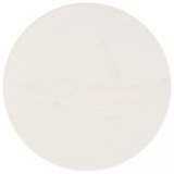 VidaXL Blat de masă, alb, &Oslash;30x2,5 cm, lemn masiv de pin