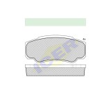 Set Placute frana punte Spate, Icer Spania, Citroen Jumper 1994-2006, Fiat Ducato 1994-2006; Ducato, 2006-2014, Ducsto 2014-; Peugeot Boxer, 1994-2006