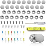 Set 60 capse pentru reconditionare tapiterie auto cu instrument de instalare, Oem