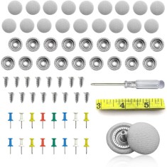 Set 60 capse pentru reconditionare tapiterie auto cu instrument de instalare