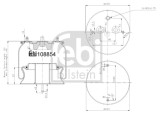 FEBI BILSTEIN 108854 Burduf, suspensie pneumatica