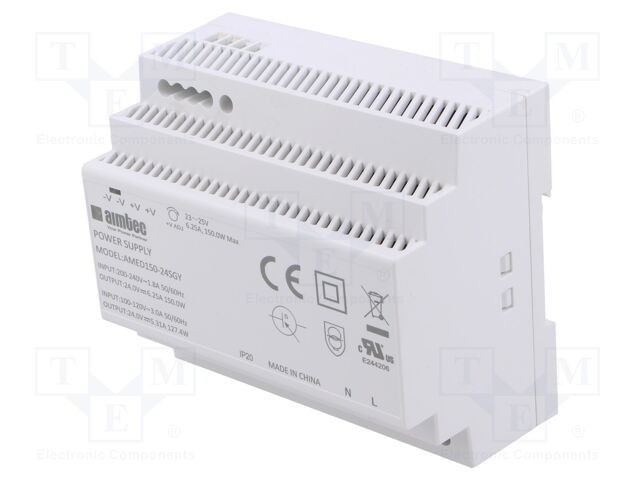 Alimentator pulsatoriu AIMTEC 150W 24VDC pentru şină DIN