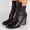 Botine office negre model deosebit - 156247