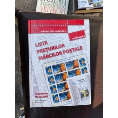 Lista preturilor marcilor postale valabila de la 1.02.2007