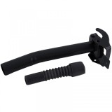 Furtun de umplere metalic negru pentru canistra metalica de benzina motorina Performance AutoTuning