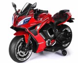 Cumpara ieftin Motocicleta electrica copii Kinderauto R9, putere 150W, 24V, roti moi, scaun tapitat, rosie