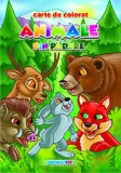 Carte de colorat - Animale din padure