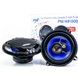 DIFUZOARE AUTO COAXIALE PNI HIFI500, 100W, 12.7 CM, 3 CAI, SET 2 BUC 10037