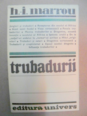 TRUBADURII-H.I. MARROU BUCURESTI 1983 foto
