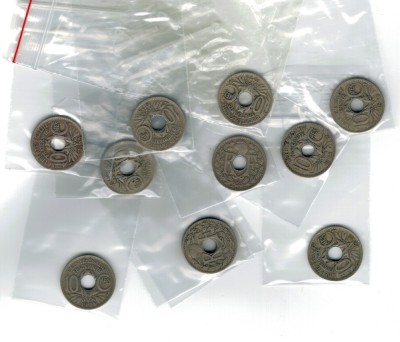 Franta 1925 - 10 centimes, lot 11buc circulate foto