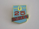 QW9 I 76 - Insigna - tematica industrie - SIDEX Galati 25 ani - 1993