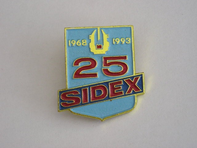 QW9 I 76 - Insigna - tematica industrie - SIDEX Galati 25 ani - 1993