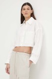 Drykorn camasa de in DANU culoarea bej, cu guler clasic, relaxed, 126086 87505