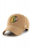 Cumpara ieftin 47brand șapcă NHL Chicago Blackhawks culoarea maro, cu imprimeu H-MVPSP04WBP-QL, 47 Brand