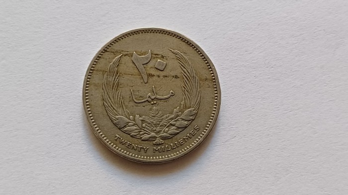 Libia-20 Milliemes 1965