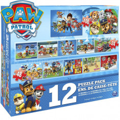 Puzzle 12 in 1 Patrula Catelusilor 460 piese