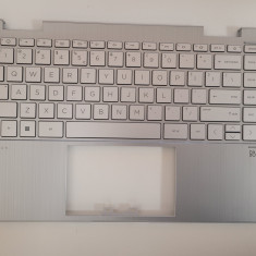 Carcasa superioara cu tastatura palmrest Laptop 2in1, HP, Pavilion X360 14-EK, N04933-B31, N04933-001, iluminata, layout US