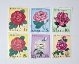 Coreea de Nord-Serie 5 timbre tematice Flori / Trandafiri &ndash;(DPRK) &ndash;1979- A0038