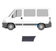 Bandou aripa spate Citroen Jumper, 01.2006; Fiat Ducato, 04.2006; Peugeot Boxer, 04.2006, partea stanga, gri inchis; in fata rotii; lungime 320,