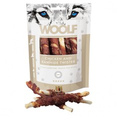 WOOLF Chicken &amp;amp;amp; Rawhide Twister 100g foto