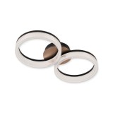 Cumpara ieftin Lustră LED Klausen Sunset PL2 Auriu Transparent 8.5x46.5x23cm 24W CCT 3000K-6500K Plafonieră Modernă Iluminare Interior Eficientă și Elegantă