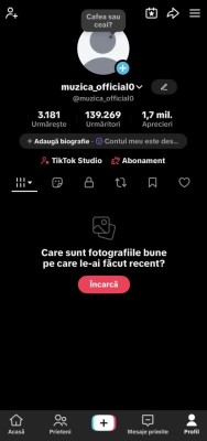 Cont tiktok foto