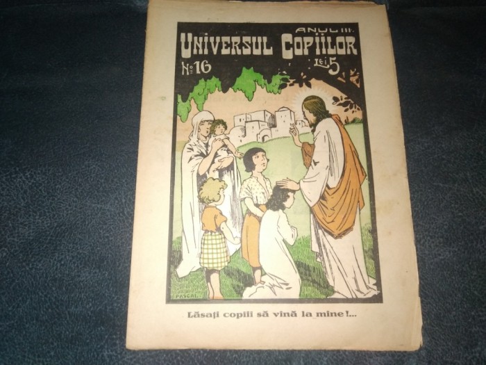 REVISTA UNIVERSUL COPIILOR NR 16 1927