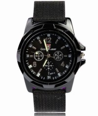 Ceas barbatesc, Swiss army, negru, Quartz foto